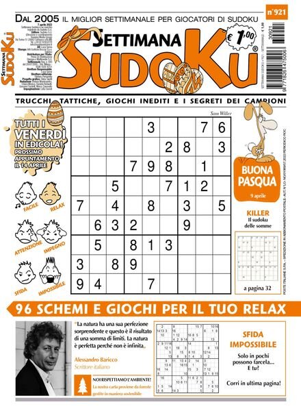 Settimana Sudoku – 05 aprile 2023 Cover