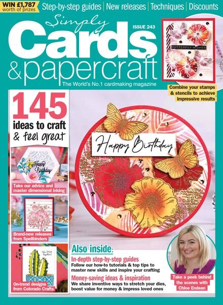Simply Cards & Papercraft – Issue 243 – April 2023 Cover