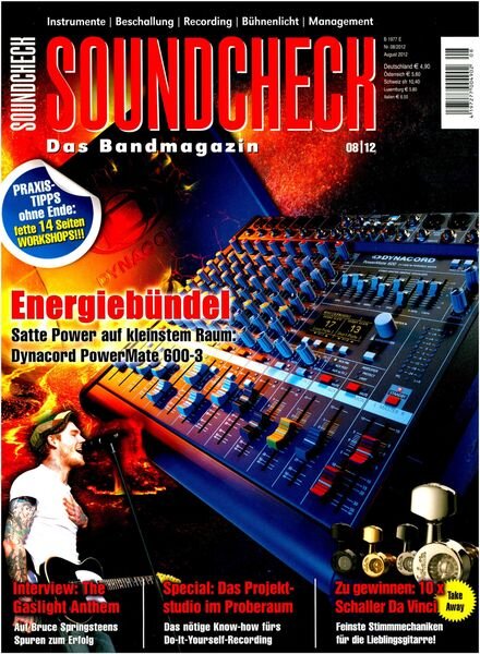 SOUNDCHECK – Juli 2012 Cover