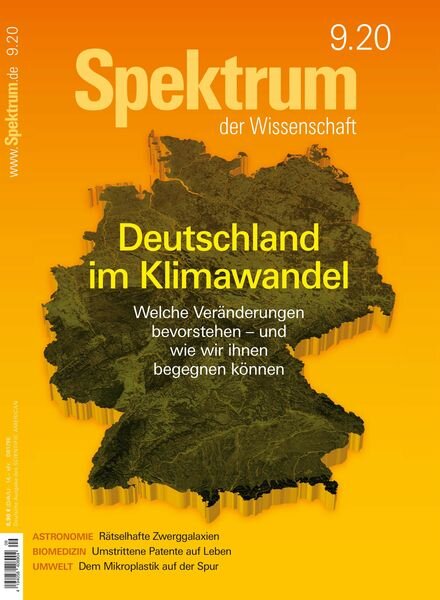 Spektrum der Wissenschaft – August 2020 Cover