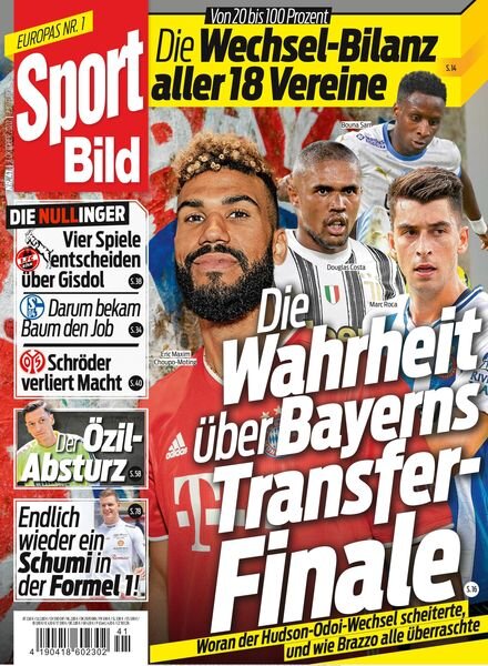 Sport Bild – 07 Oktober 2020 Cover