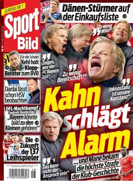 Sport Bild – 19 April 2023 Cover