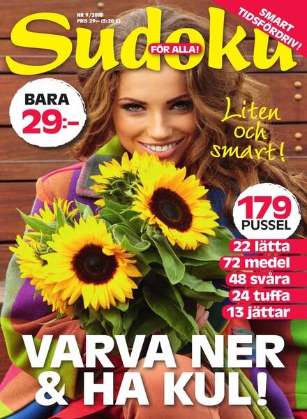 Sudoku fOr alla – 28 augusti 2018 Cover
