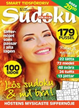 Sudoku for alla – oktober 2018