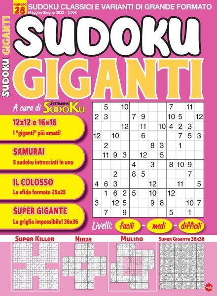 Sudoku Giganti – aprile 2023 Cover