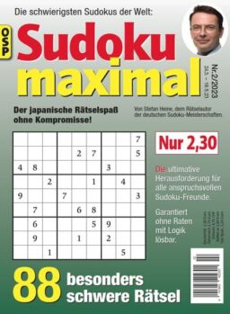 Sudoku Maximal – Nr 2 2023