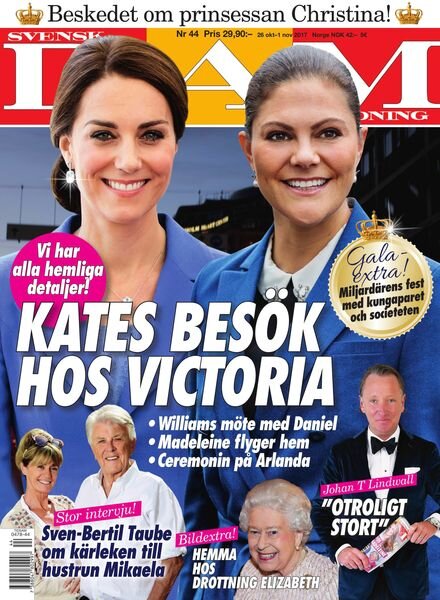 Svensk Damtidning – 26 oktober 2017 Cover