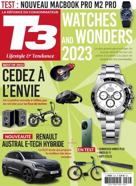 T3 France – avril 2023 Cover