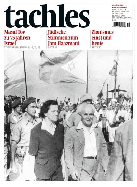 tachles – 21 April 2023 Cover