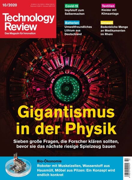 Technology Review – 10 September 2020 Cover