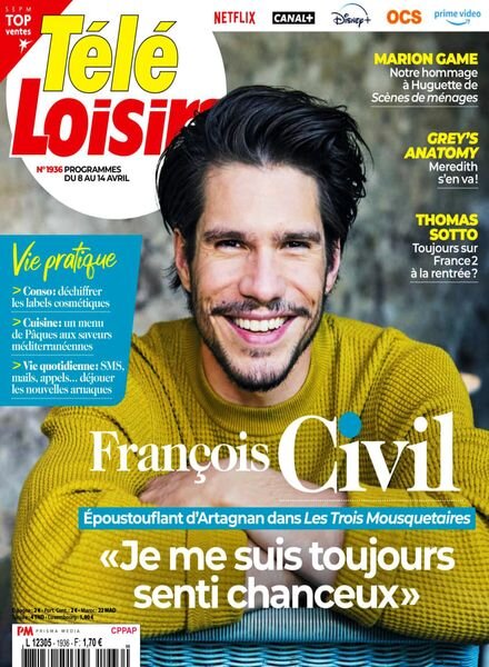 Tele Loisirs – 3 Avril 2023 Cover
