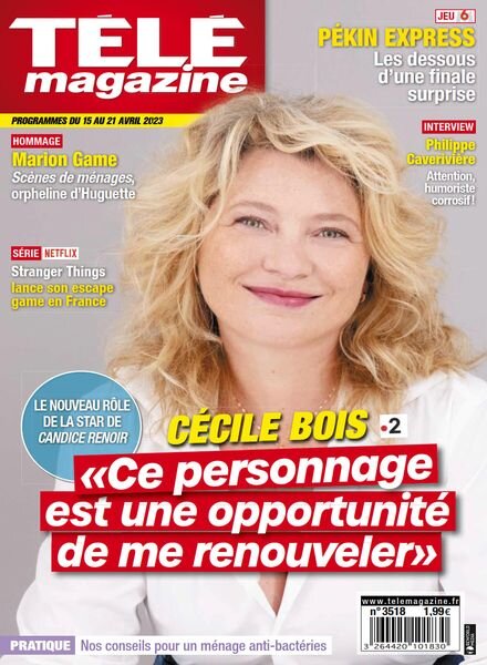 Tele Magazine – 15 Avril 2023 Cover