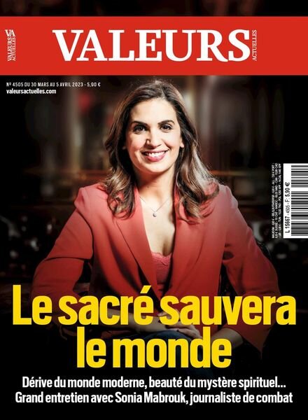 Valeurs actuelles – 30 mars 2023 Cover
