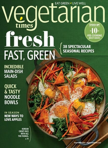 Vegetarian Times – 12 August 2014 Cover
