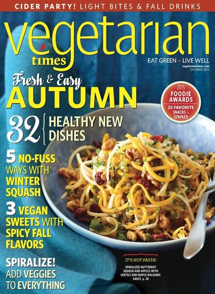 Vegetarian Times – 15 September 2015 Cover