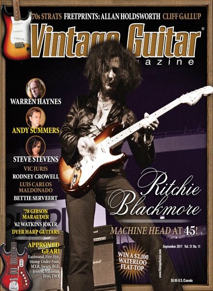 Vintage Guitar – August 2017 Cover