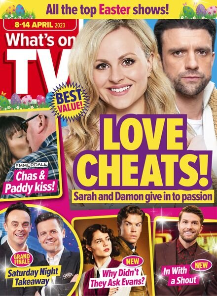 What’s on TV – 08 April 2023 Cover