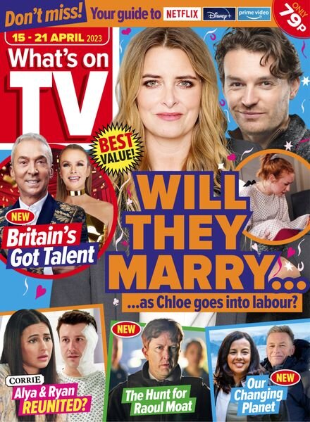 What’s on TV – 15 April 2023 Cover