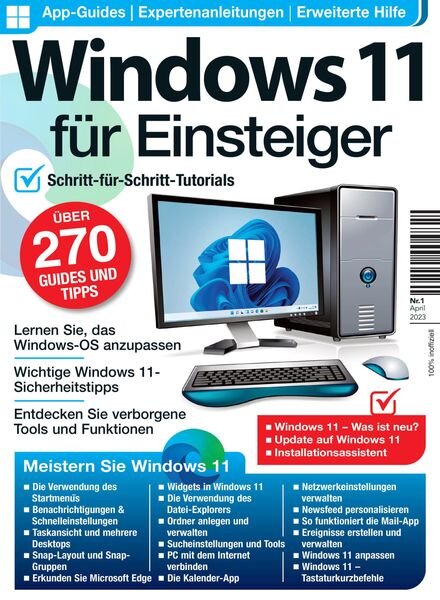 Windows 11 fur Einsteiger – April 2023 Cover