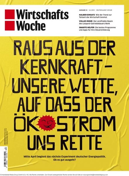 Wirtschaftswoche – 06 April 2023 Cover