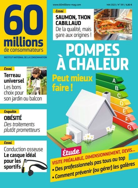 60 Millions de Consommateurs – Mai 2023 Cover