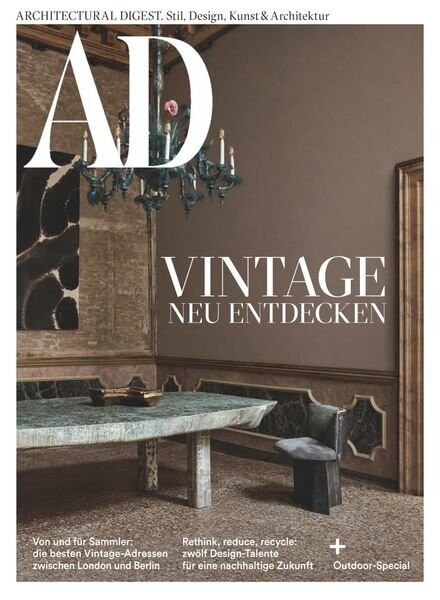 AD Architectural Digest Germany – Mai 2023 Cover
