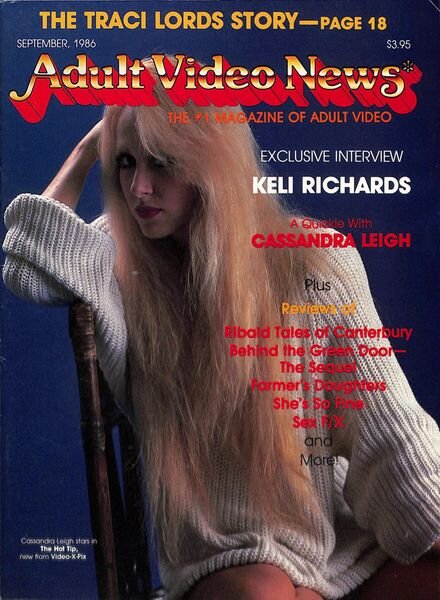 Adult Video News – September 1986 Cover