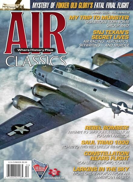 Air Classics – Where History Flies! – April 2023 Cover