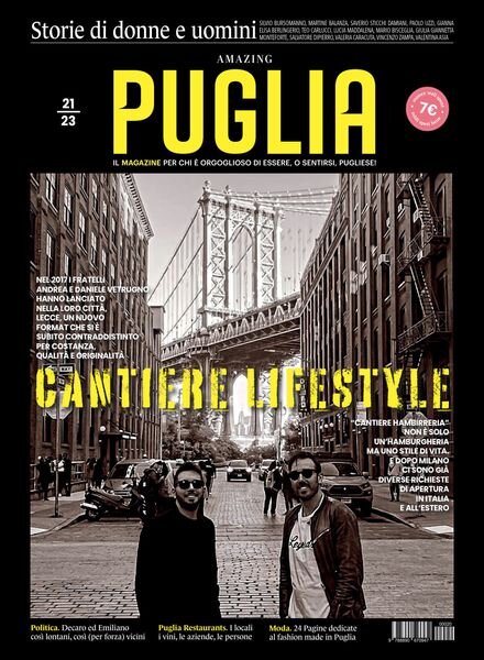 Amazing Puglia – Gennaio-Marzo 2023 Cover