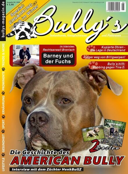 Bully’s Das Magazin – 23 Oktober 2020 Cover