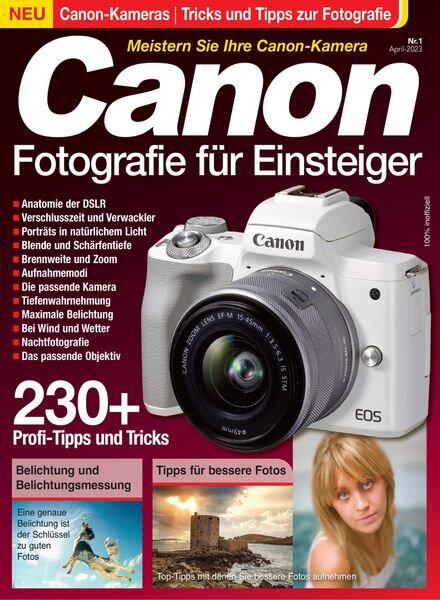 Canon-Fotografie fur Einsteiger – April 2023 Cover