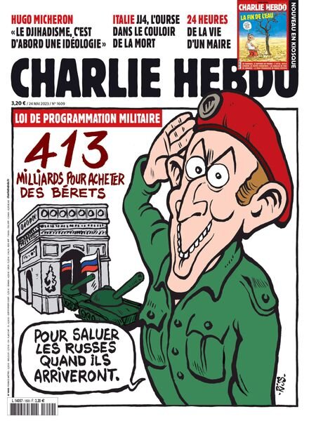 Charlie Hebdo – 24 Mai 2023 Cover