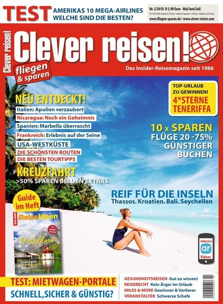 Clever Reisen – Mai 2018 Cover