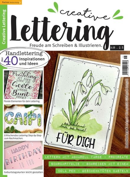 Creative Lettering – April 2023 Cover