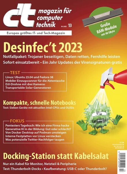 C’t Magazin – 19 Mai 2023 Cover
