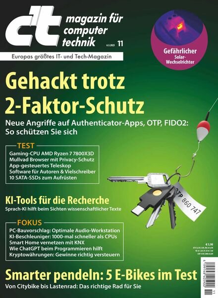 c’t Magazin fur Computertechnik – 06 Mai 2023 Cover