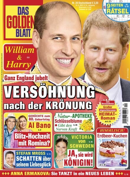 Das Goldene Blatt – 13 Mai 2023 Cover