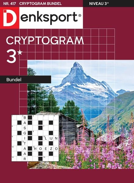 Denksport Cryptogrammen 3 bundel – 18 mei 2023 Cover