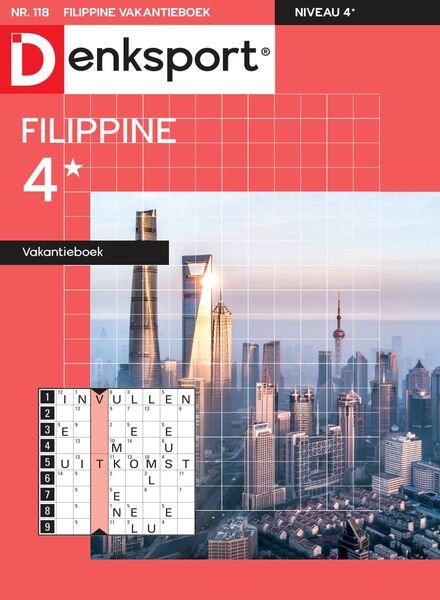 Denksport Filippine 4 Vakantieboek – mei 2023 Cover
