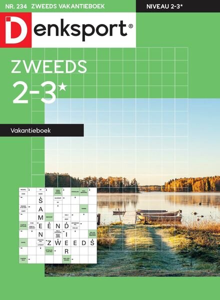 Denksport Zweeds 2-3 vakantieboek – 18 mei 2023 Cover