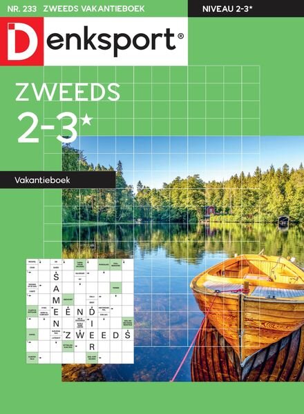 Denksport Zweeds 2-3 vakantieboek – 27 april 2023 Cover