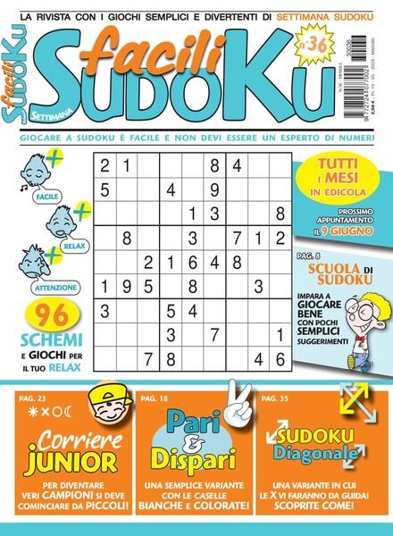 Facili Sudoku – maggio 2023 Cover