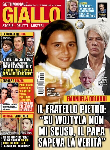 Giallo – 17 Maggio 2023 Cover