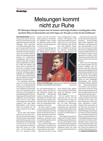 Handballwoche – 03 Mai 2023 Cover