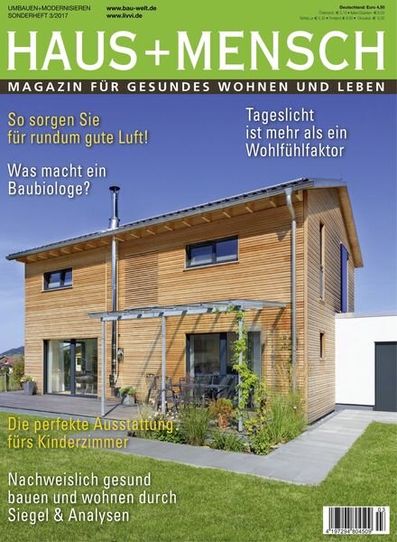 Haus + Mensch – Oktober 2017 Cover