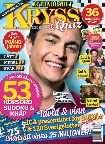 Kryss & Quiz Inga nya utgavor – maj 2023 Cover
