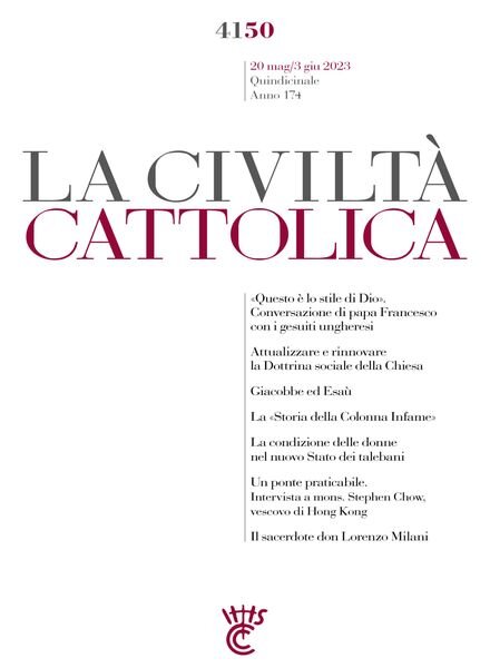 La Civilta Cattolica – 20 Maggio 2023 Cover