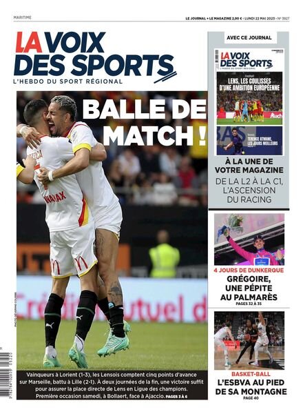 La Voix des Sports – 22 mai 2023 Cover