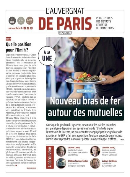 L’Auvergnat de Paris – 25 mai 2023 Cover