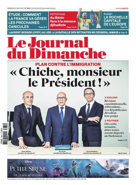Le Journal du Dimanche – 21 mai 2023 Cover